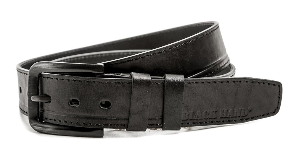 Black Hand 093-98 pánsky čierny kožený opasok šírka 38 mm EUR 110