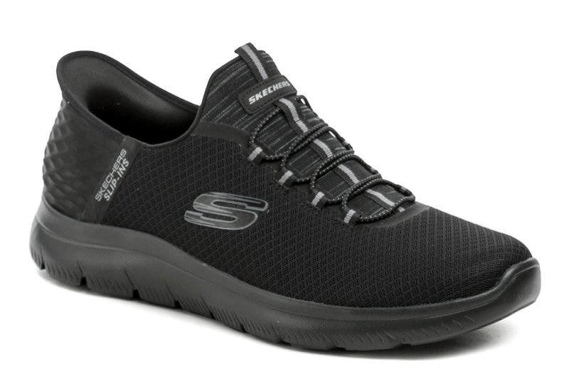 Skechers 232457-BBK čierne pánske Slip-in poltopánky | ARNO-obuv.sk - obuv s tradíciou